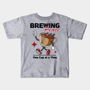 Brewing Peace Kids T-Shirt